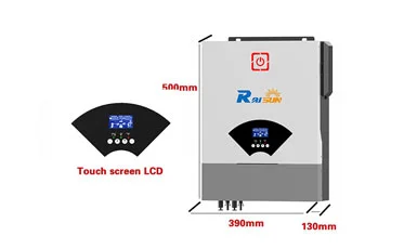 Hybrid Solar Inverter LCD Display and Automatic Protection