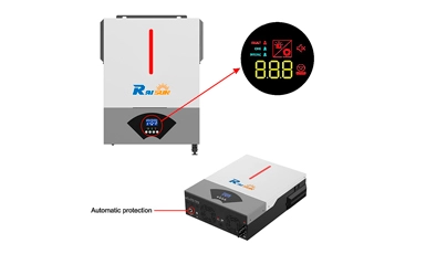 3600W 24V Hybird Solar Inverter LCD display and automatic protection