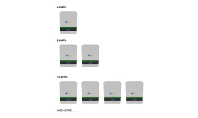 Lithium Battery Pack for Inverter 25.6V 100Ah Multiple parallel machines