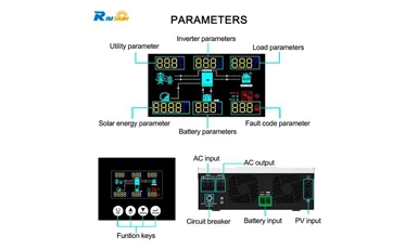 6200W 48V Hybird Solar Inverter Battery Functionality